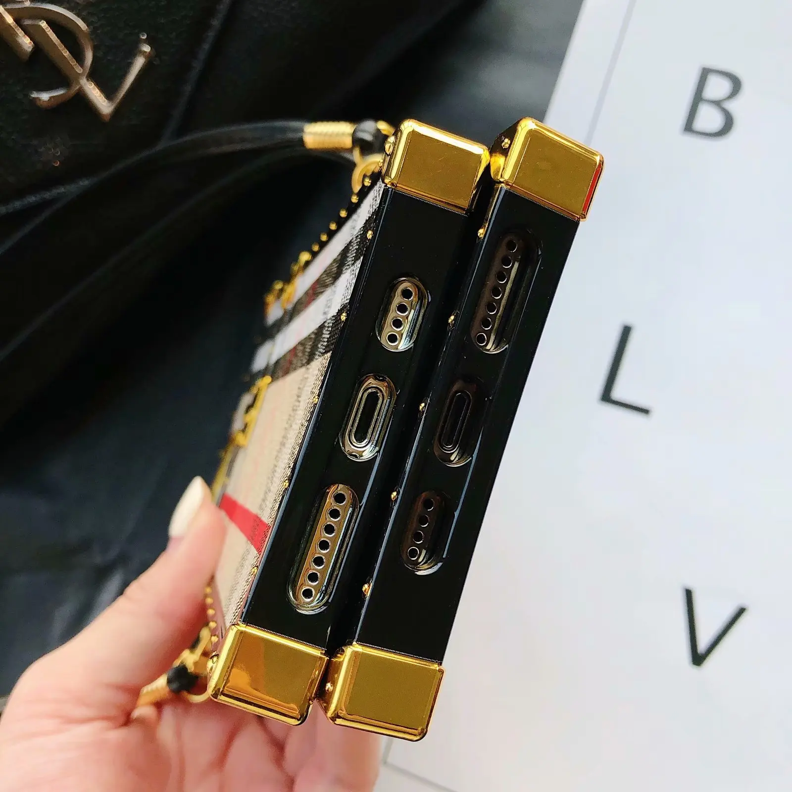 Crossbody Square Mobile Phone Case For Iphone 11 X Luxury